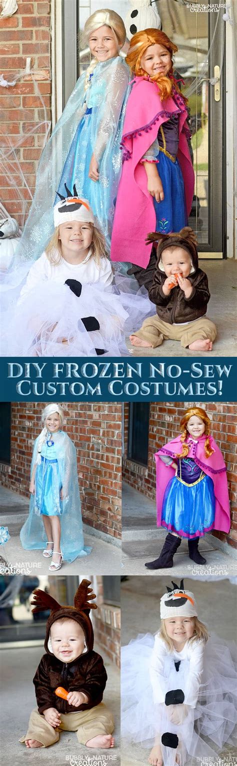 Diy Disney Frozen No Sew Custom Costumes Sprinkle Some Fun