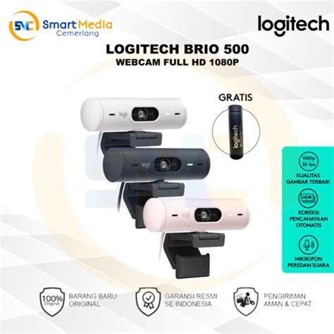 Promo Logitech Brio Webcam Full Hd Hdr Dan Noise Cancelling Cicil