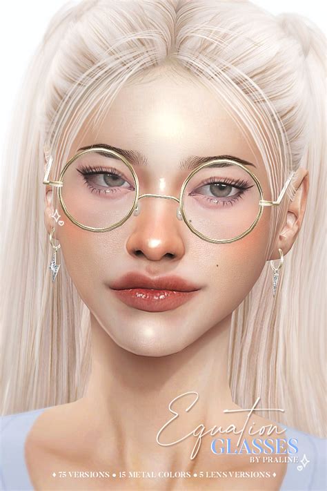 Equation Glasses At Praline Sims Sims 4 Updates