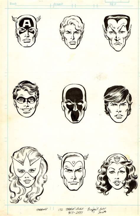 Floating Heads Marvel Comics Artwork Marvel Comics Vintage Marvel