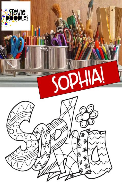 Name Sophia Coloring Pages Ferrisquinlanjamal