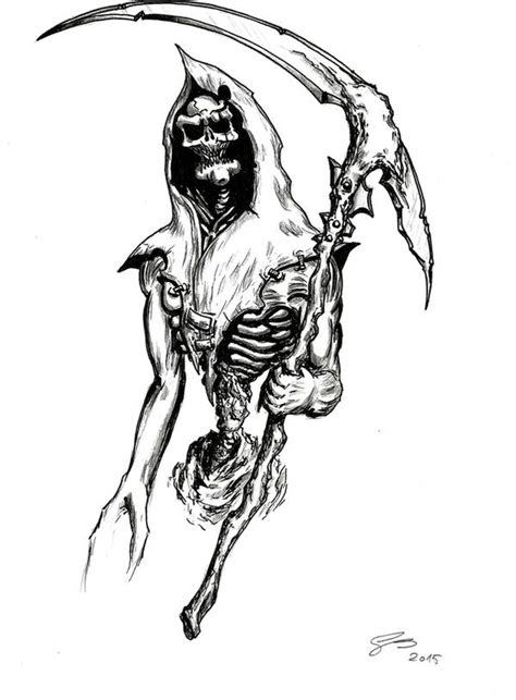 Grim Reaper Tattoo Design Idea By Samael Sh0 To 5 On Deviantart