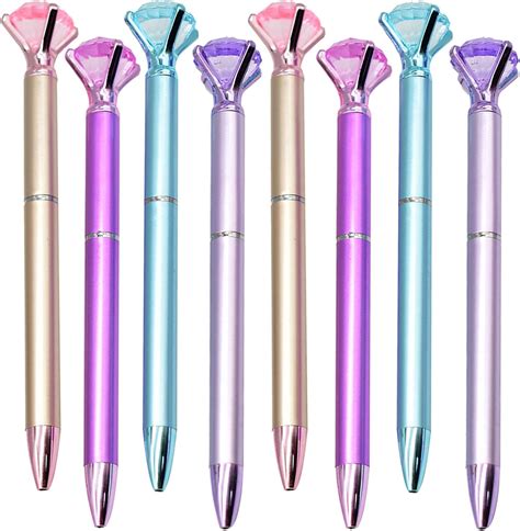Maydahui 24pcs Diamond Ballpoint Pen Retractable Crystal Jewel Pens