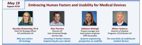 Embracing Human Factors And Usability For Medical Devices Ics