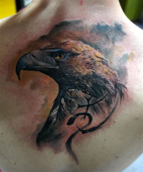 Realistic Eagle Back Tattoo Domantas Parvainis Ink Chill Eagle