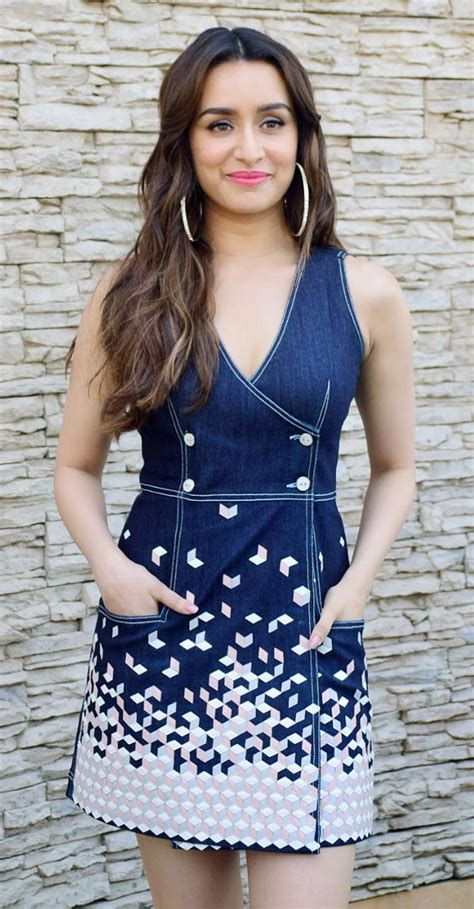 Baaghi 3 Shraddha Kapoor Stuns In Denim Double Breasted Dress