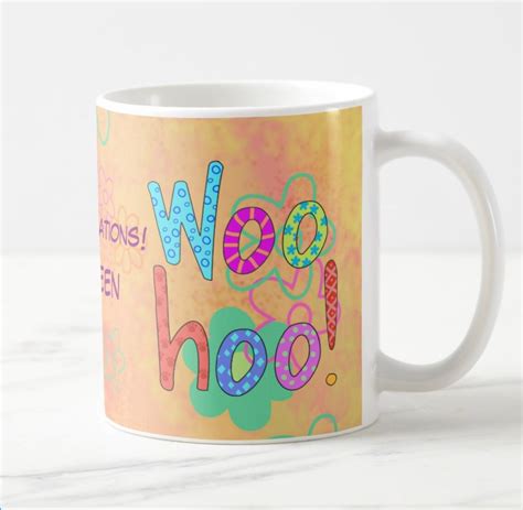 Woohoo Congratulations Name Personalized Custom Words Whimsy Multicolor