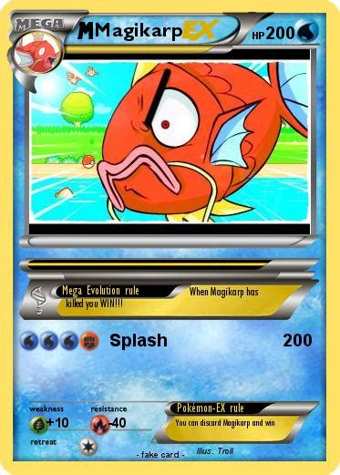 Pokémon Magikarp 1822 1822 Splash My Pokemon Card
