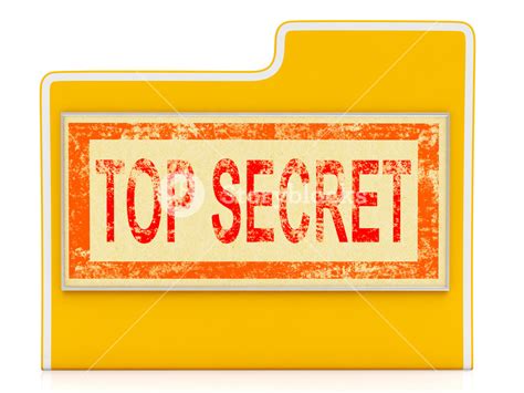 Top Secret File Shows Confidential Folder Or Files Royalty Free Stock