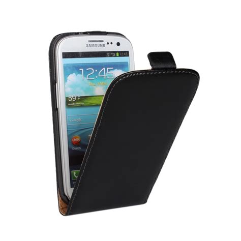 Genuine Leather Vertical Flip Mobile Phone Case Cover For Samsung