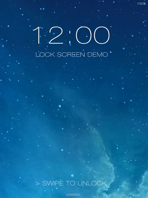 Ios 7 Lock Screen Demo