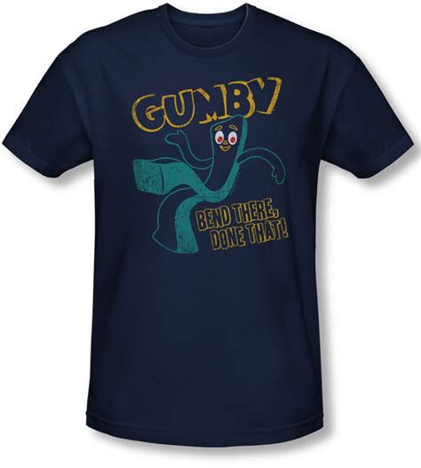 Gumby Mens Bend There Slim Fit T Shirt