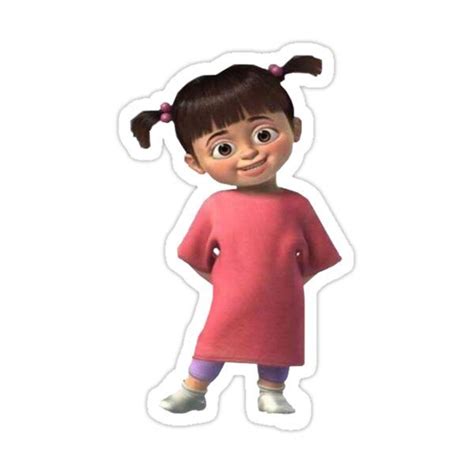 Cute Boo From Monsters Inc Sticker By Lily Blumenthal