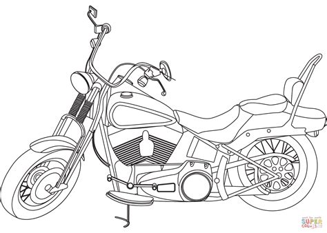 Harley Davidson Coloring Page Free Printable Coloring Pages