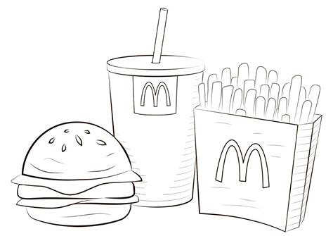 5 mcdonalds drawing cute for free download on ayoqq cliparts. Mcdonalds Coloring Pages Free Download | Educative Printable