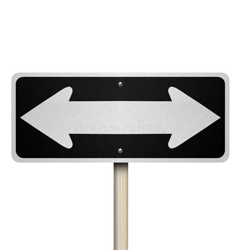 Directions Two Way Road Street Sign Instructions Leadership Mana Stock