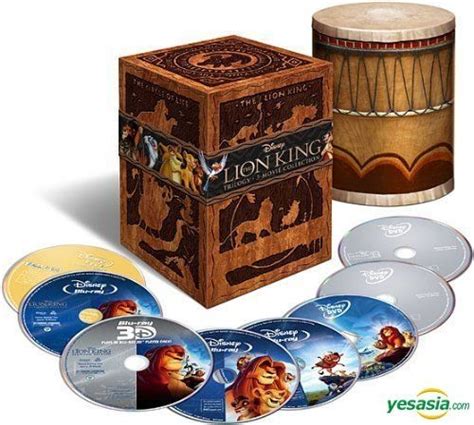 Yesasia The Lion King Trilogy Collectors Set Blu Ray 3d Blu Ray