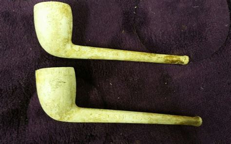Three Antique Relic Civil War Era Beautiful Clay Pipe Bowls Antique Price Guide Details Page