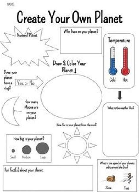 This Assignment Is Great For Pairing With Our Space Or Solar System