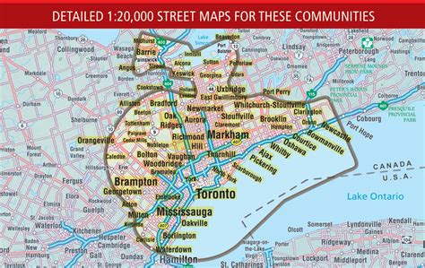 Toronto And Area Canadas Map Company