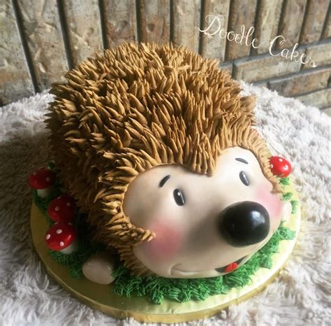 A Hedgehog Cake Is Sitting On A Table