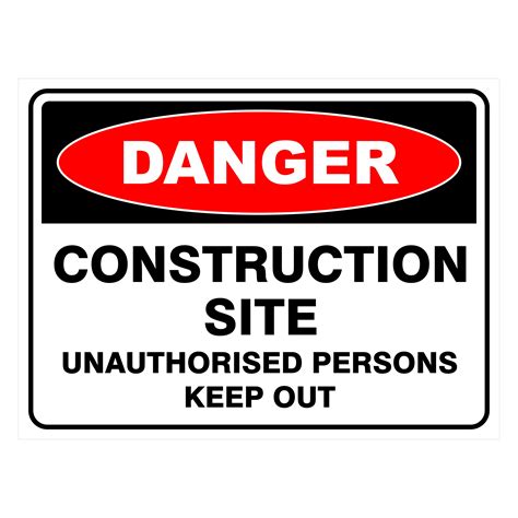 construction site unauthorised persons keep out buy now discount safety signs australia