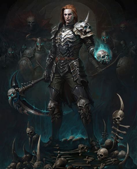 Necromancer Male Art Diablo Immortal Art Gallery Necromancer Dark