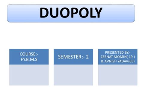 😎 Duopoly Examples In India How To Compete The Cournot Model Of