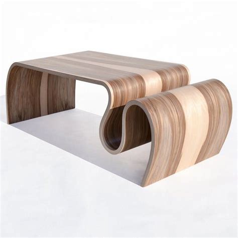 Attaching table legs to table top. Key: 8178548272 | Futuristic furniture, Metal furniture, Plywood furniture