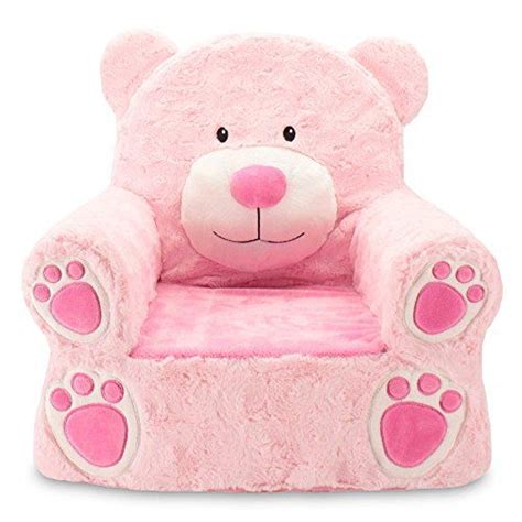 Sweet Seats Sturdy And Soft Plush Bear Chair In Pink With