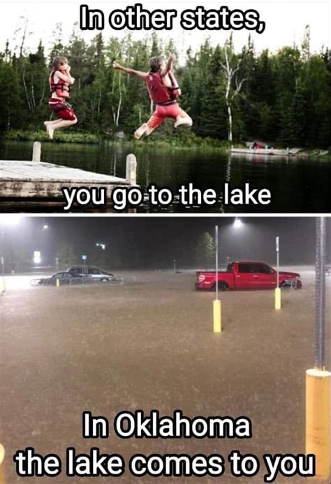 Only In Oklahoma Weather Memes Oklahoma Quotes Funny Memes