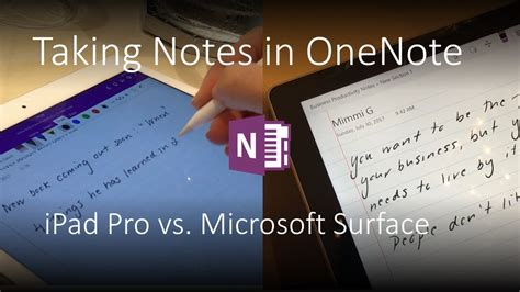 If you want a more. Taking notes in OneNote - iPad Pro 2017 vs Surface Book ...