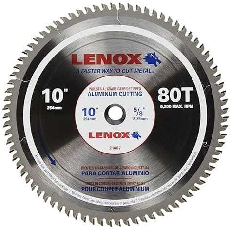 Lenox Tools 21887al100080ct Metal Cutting Circular Saw Blade 10 Inch