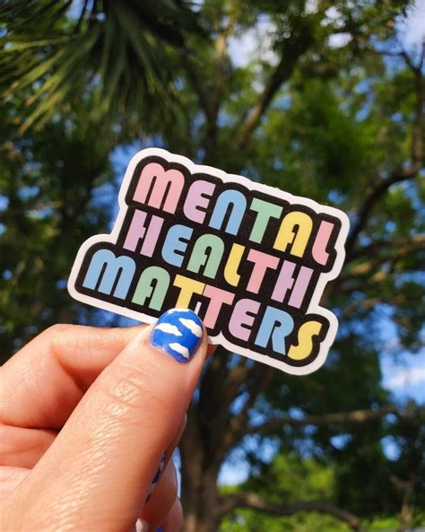 Mental Health Matters Water Resistant Sticker Etsy