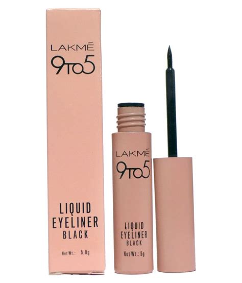 Lakme 9 To 5 Waterproof Liquid Eyeliner Black 5 Gm Buy Lakme 9 To 5