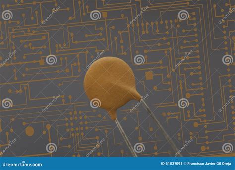 Electronic Capacitor Stock Image Image Of Black Background 51037091