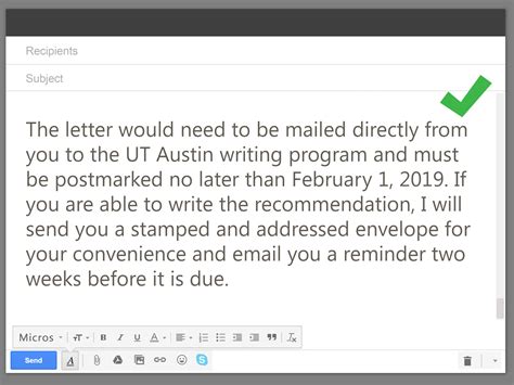 The letter of recommendation or a letter of reference is usually written by a supervisor, employer, teacher, or counselor explaining the eligibility of the candidate applying for a new job or admission in a it is essential that the top of the letter page contains your name, address and other contact details. 4 Ways to Ask Your Professor for a Letter of ...