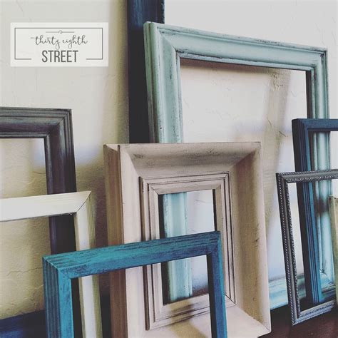 Diy Painted Thrift Store Picture Frames Thirty Eighth Street