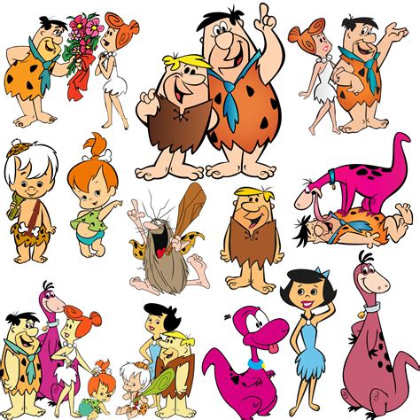 The Flintstones Png Flintstones Clipart Set Cartoon Png Bundle