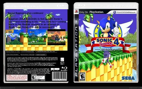 Viewing Full Size Sonic The Hedgehog 4 Episode 1 Box Cover