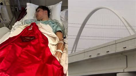 Triston Bailey Survives 50 Foot Plunge Off Dallas Bridge For Selfie Abc13 Houston
