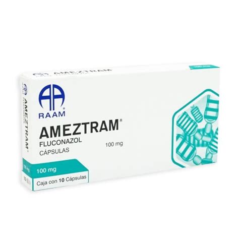 ameztram fluconazol 100 mg 10 capsulas farmacias klyns