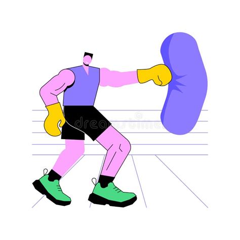Boxing Abstract Concept Vector Illustration Stock Vector