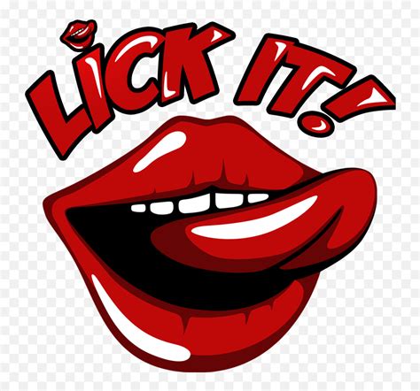 Lips Clipart Lick Lips Lick Licking Tongue Clipart Emojilick Lips