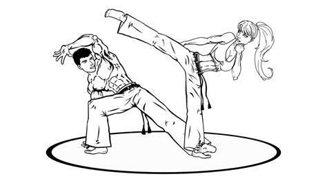 Desenho De Capoeira Infantil Para Colorir