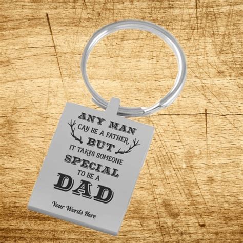 Fathers Day T Personalized Dad Keychain Father S Day Etsy