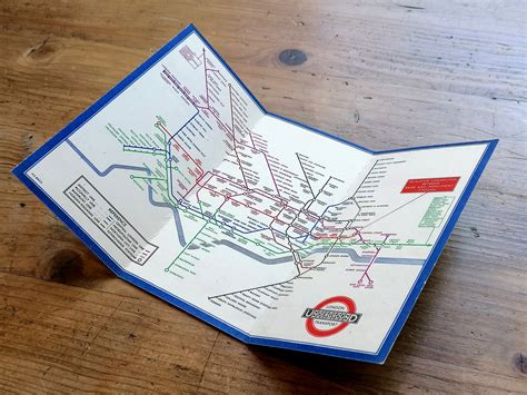 1936 London Underground Pocket Map No1 Hc Beck Iconic Antiques