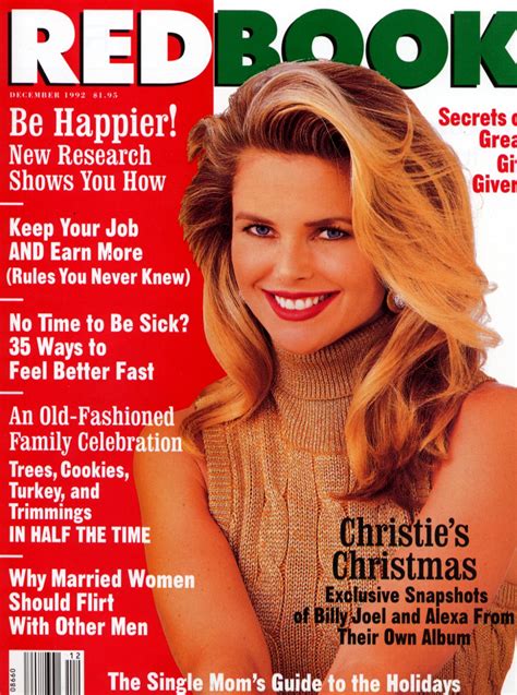 Redbook December 1992 Christie Brinkley Photo 36989411 Fanpop