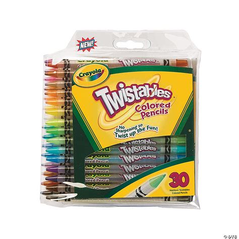 30 Color Crayola Twistables Colored Pencils 30 Pcs