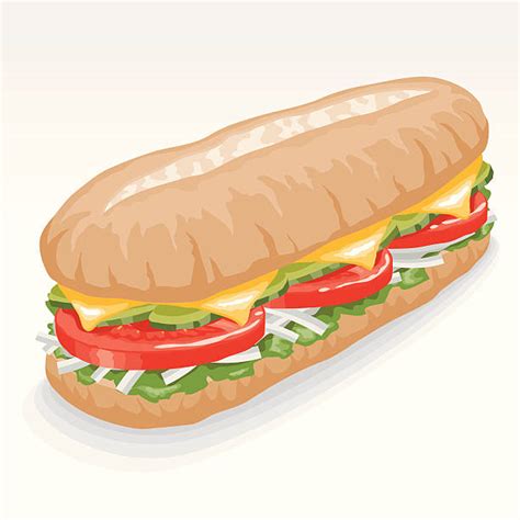 Submarine Sandwich Clip Art Vector Images And Illustrations Istock
